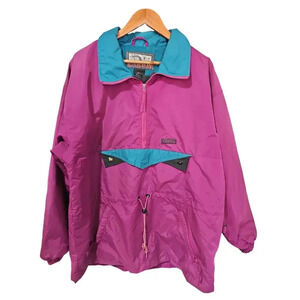 Canyon Hiking Nylon Jacket Magenta / Teal Size L
